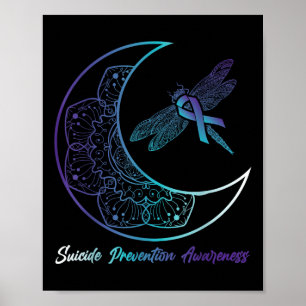 Poster Prévention de la dépression suicidaire Libellule L
