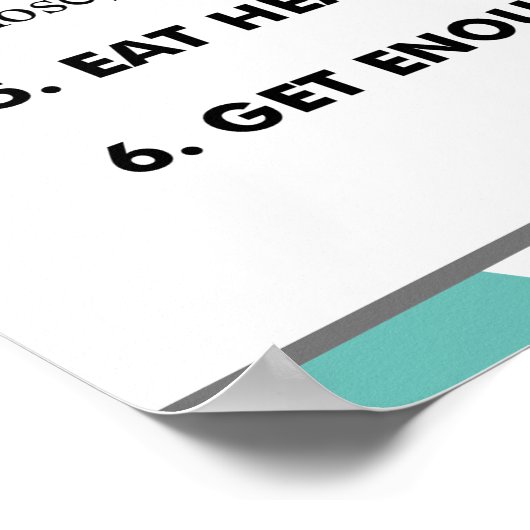 Poster prévention de la grippe (Coin)