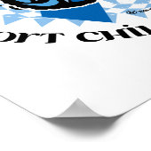 Poster Prévention de la maltraitance des enfants Papillon (Coin)