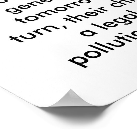 Poster Prévention de la pollution 001 (Coin)