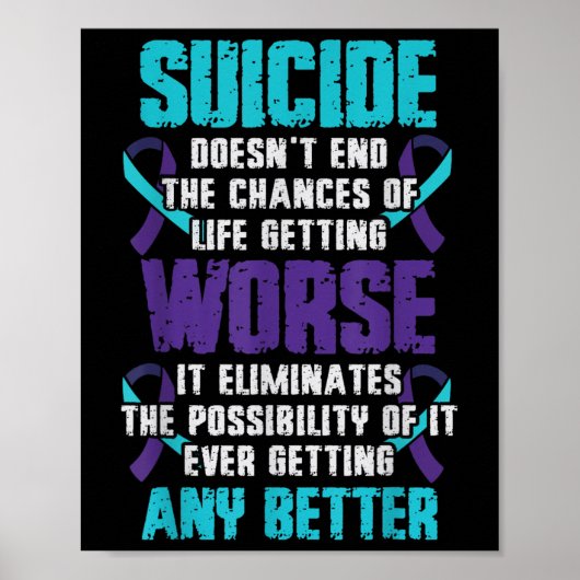 Poster Prévention de la prise de conscience du suicide pi (Devant)