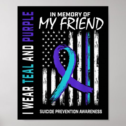 Poster Prévention de la sensibilisation au suicide d'amis (Devant)