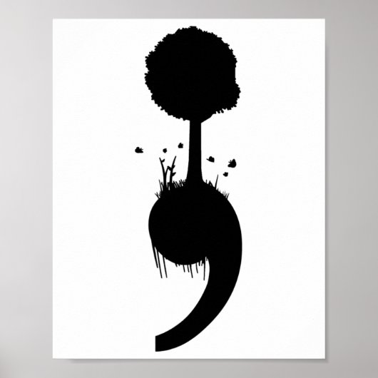 Poster Prévention de la suicide dans les arbres (Devant)