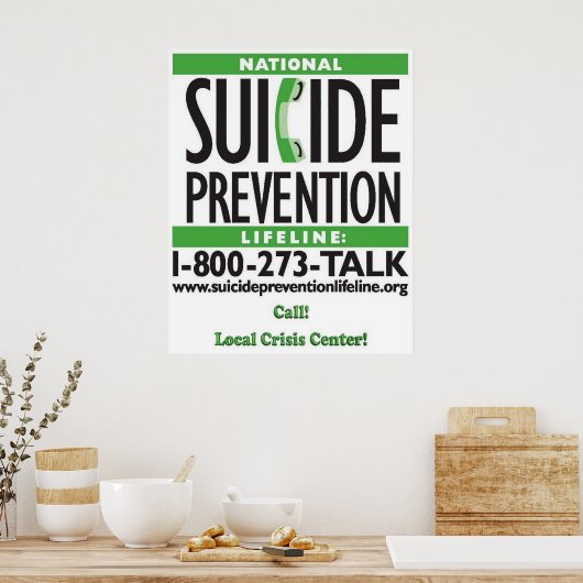 POSTER Prévention du suicide (Cuisine)