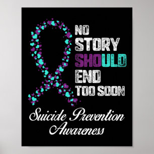 Poster Prévention Du Suicide Aucune Histoire Ne Devrait M