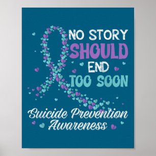 Poster Prévention du suicide Aucune histoire ne devrait s