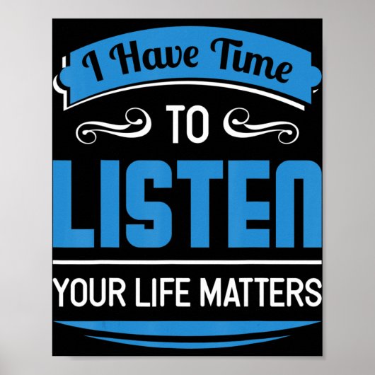 Poster Prévention du suicide Conseiller en santé mentale  (Devant)