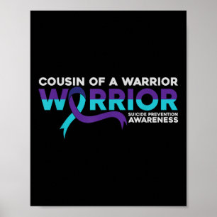 Poster Prévention du suicide Cousin d'un guerrier