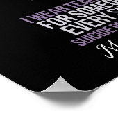 Poster Prévention du suicide Ensemble pour l'aide (Coin)