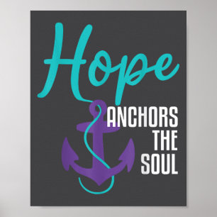 Poster Prévention du suicide Espoir Ancres _ I pour les s