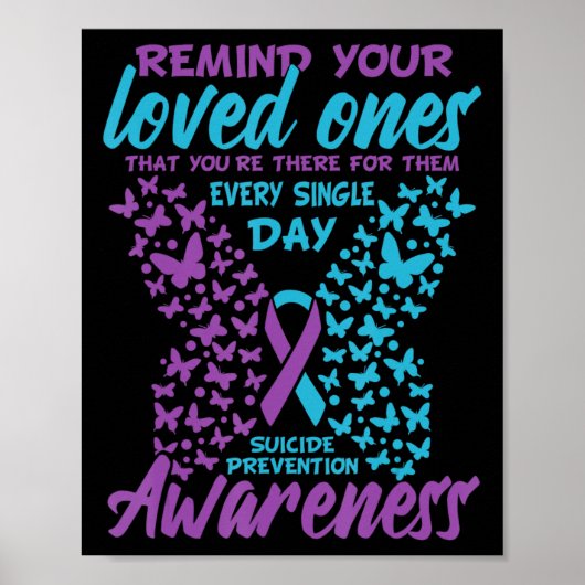 Poster Prévention du suicide et sensibilisation Suicide R (Devant)