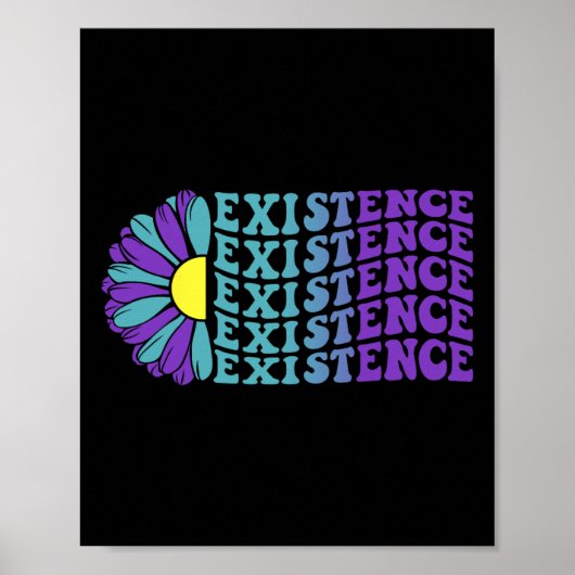 Poster Prévention du suicide - Existence Sensibilisation (Devant)