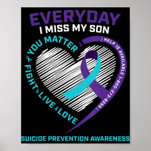 Poster Prévention du suicide Fils Maman Papa s Hommes Fem