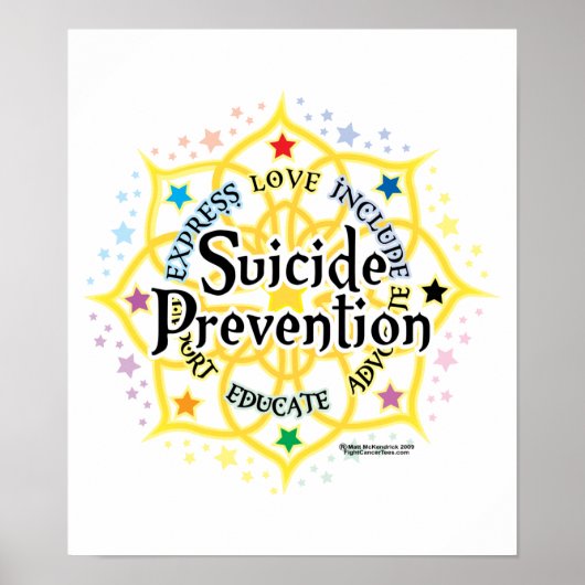 Poster Prévention du suicide Lotus (Devant)