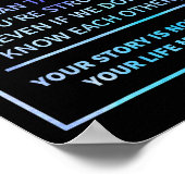 Poster Prévention du suicide - Restez sémite (Coin)