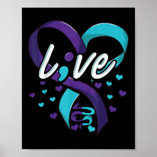 Poster Prévention du suicide Sensibilisation Amour en dir