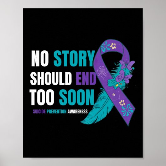 Poster Prévention du suicide Sensibilisation Aucune histo (Devant)