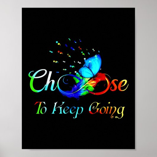 Poster Prévention du suicide Sensibilisation Choisissez d (Devant)