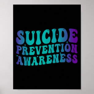 Poster Prévention du Suicide Sensibilisation Groovy Sarce