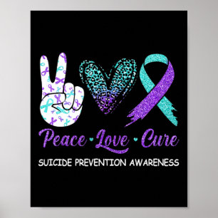 Poster Prévention du suicide Sensibilisation Paix Amour C