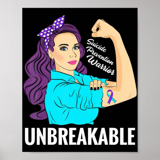 Poster Prévention du suicide Sensibilisation Santé mental (Devant)