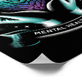 Poster Prévention du suicide Sensibilisation Santé mental (Coin)