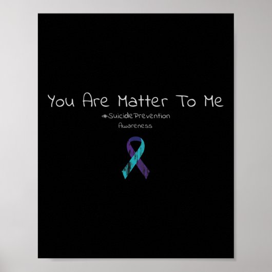 Poster Prévention du suicide Sensibilisation Votre problè (Devant)