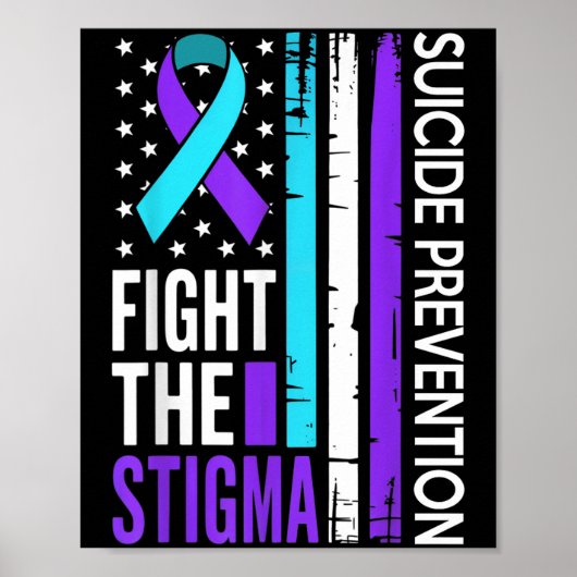 Poster Prévention du suicide Suprt Lutte contre la stigma (Devant)