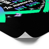 Poster Prévention Sensibilisation Je Porte Le Violet Turq (Coin)