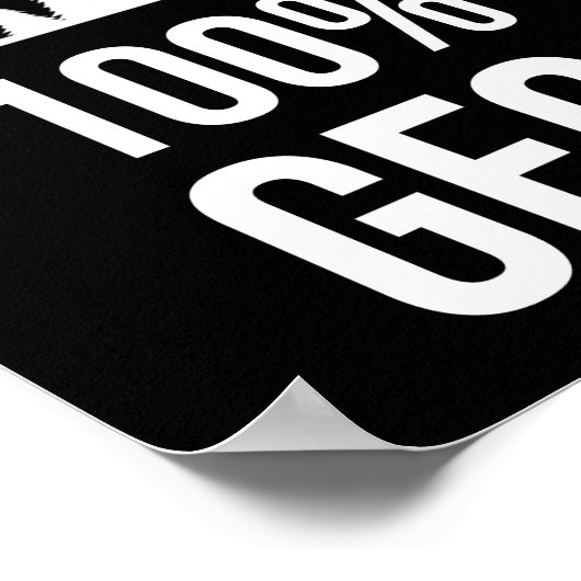 Poster Prévision de fin de semaine - 100% de chance de gé (Coin)