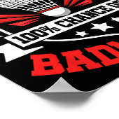 Poster Prévision Du Week-End 100% Chance De Badminton - S (Coin)
