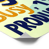 Poster Prévisions d'aujourd'hui très occupées - Drôle typ (Coin)