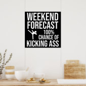 Poster Prévisions de week-end - 100% de chances de déchir (Cuisine)