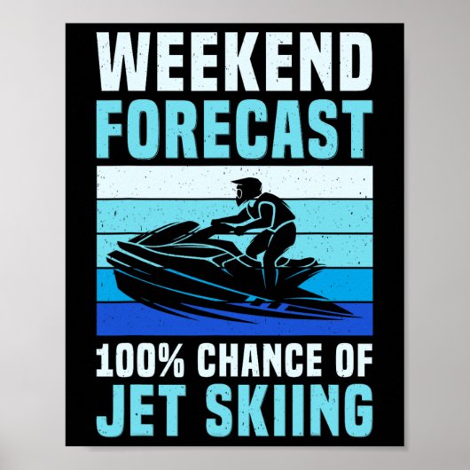 Poster Prévisions de week-end 100% de chances de faire du (Devant)