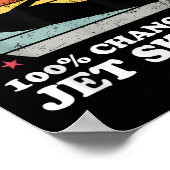 Poster Prévisions de week-end 100% de chances de jet ski (Coin)