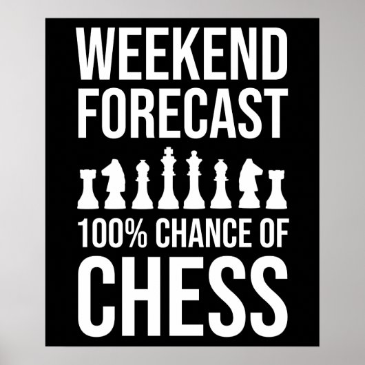 Poster Prévisions de week-end - 100% de chances d'échecs (Devant)