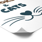 Poster Prévisions de week-end Livres & Chats (Coin)