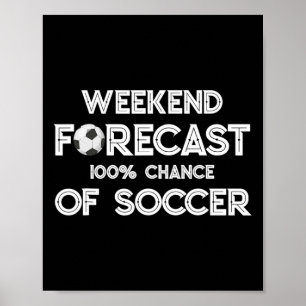 Poster Prévisions de week-end pour amateur de football dr
