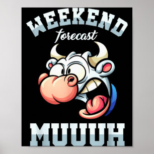 Poster Prévisions de week-end vendredi Vacances Semaine d