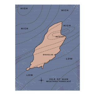 Poster Prévisions météo de l'île de Man