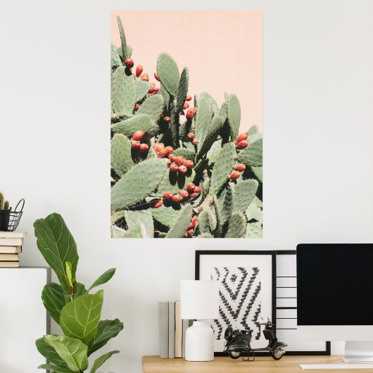 Poster Prickley Pear Cactus (Bureau à domicile)