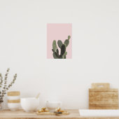 Poster Pricky Pear Cactus and Pink (Cuisine)