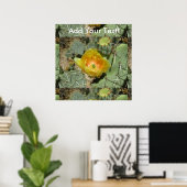 Poster Pricky Pear Green Yellow Bloom (Bureau à domicile)