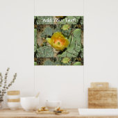 Poster Pricky Pear Green Yellow Bloom (Cuisine)