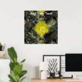 Poster Pricky Pear Yellow Bloom Fermer (Bureau à domicile)