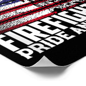 Poster Pride And Honor Fireman Gift Proud Firefighter Quo (Coin)