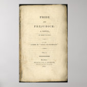 Poster Pride and Prejudice Jane Austen (Devant)