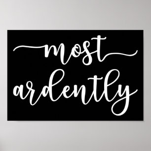 Poster Pride and Prejudice M. Darcy - Most Ardently I