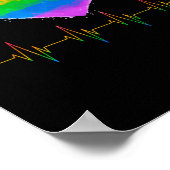 Poster Pride Heart Beat Pulse LGBTQ Community Pride (Coin)