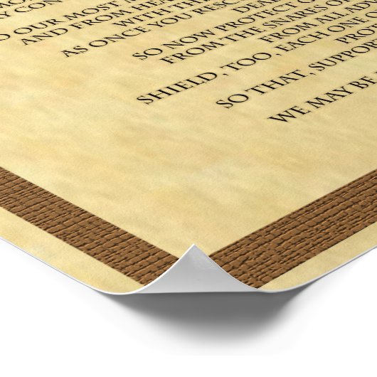 POSTER PRIE À ST. JOSEPH (Coin)